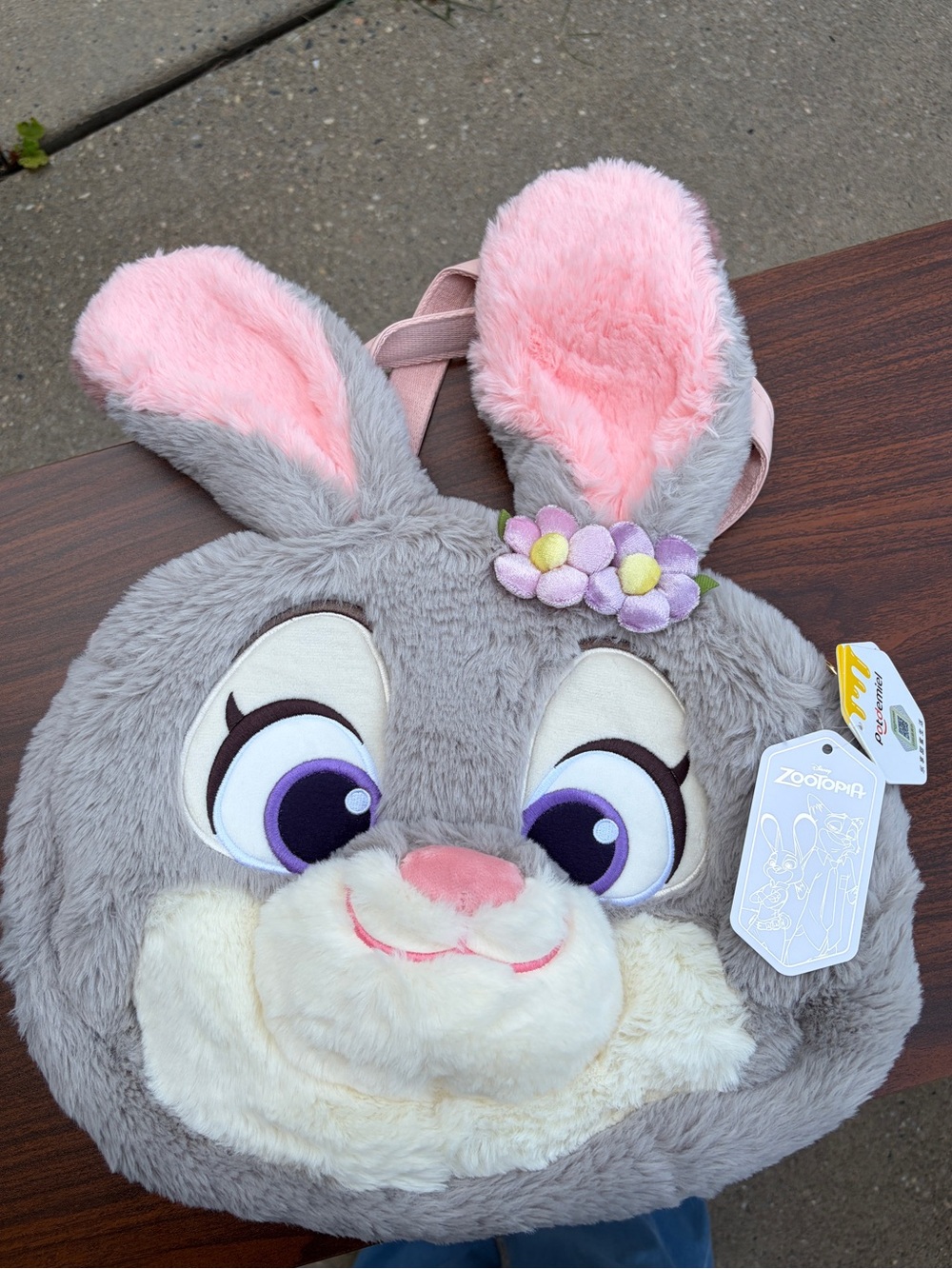 Potdemiel Disney Zootopia Judy Hopps Spring Blossom Plush Crossbody Bag NWT